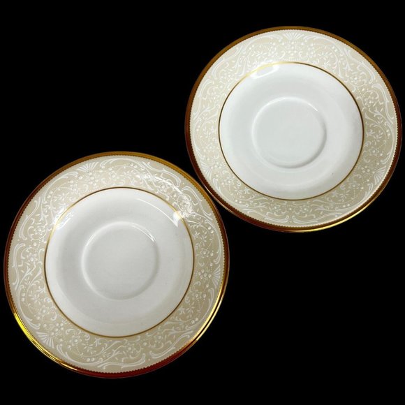 Noritake White Palace Footed Cup And Saucer Set of 2 Bone China NEW With Tags - Picture 9 of 10